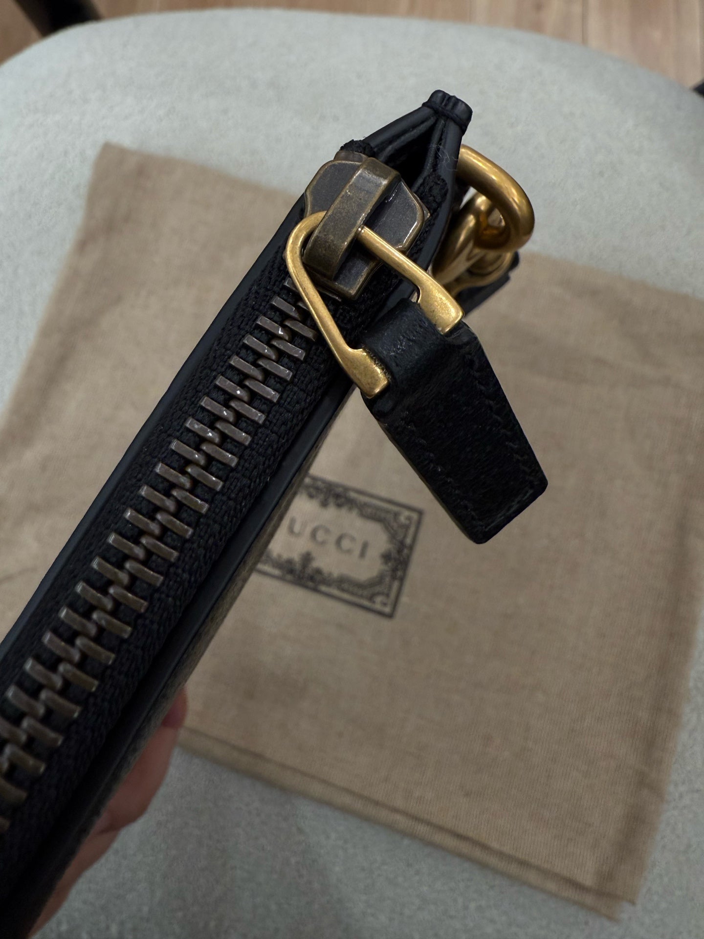 Gucci Leather Black Clutch
