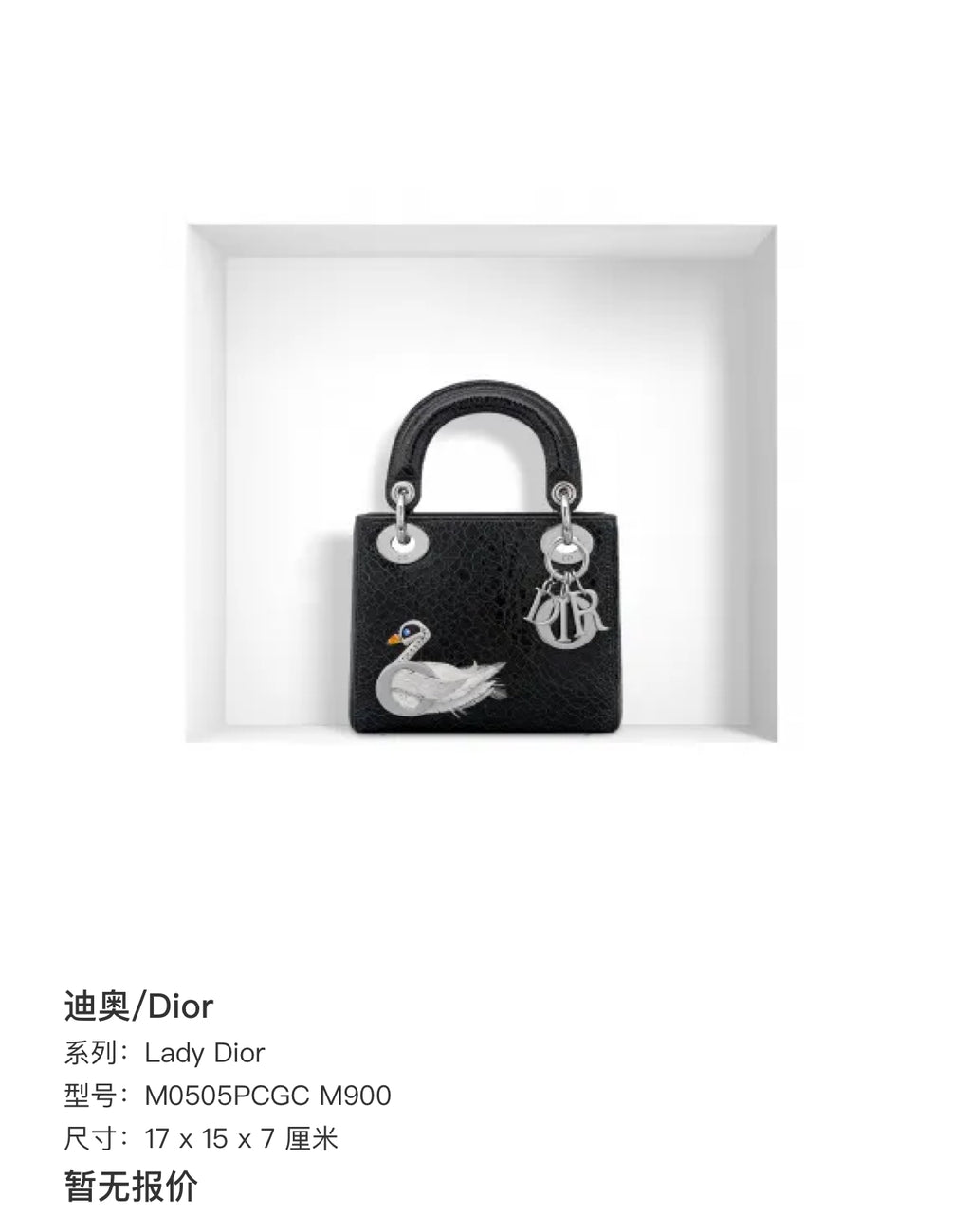 Dior Lady Dior 17 x 15 x 7 centimeters M0505PCGC M900
