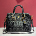 Prada Canvas Black Satchel