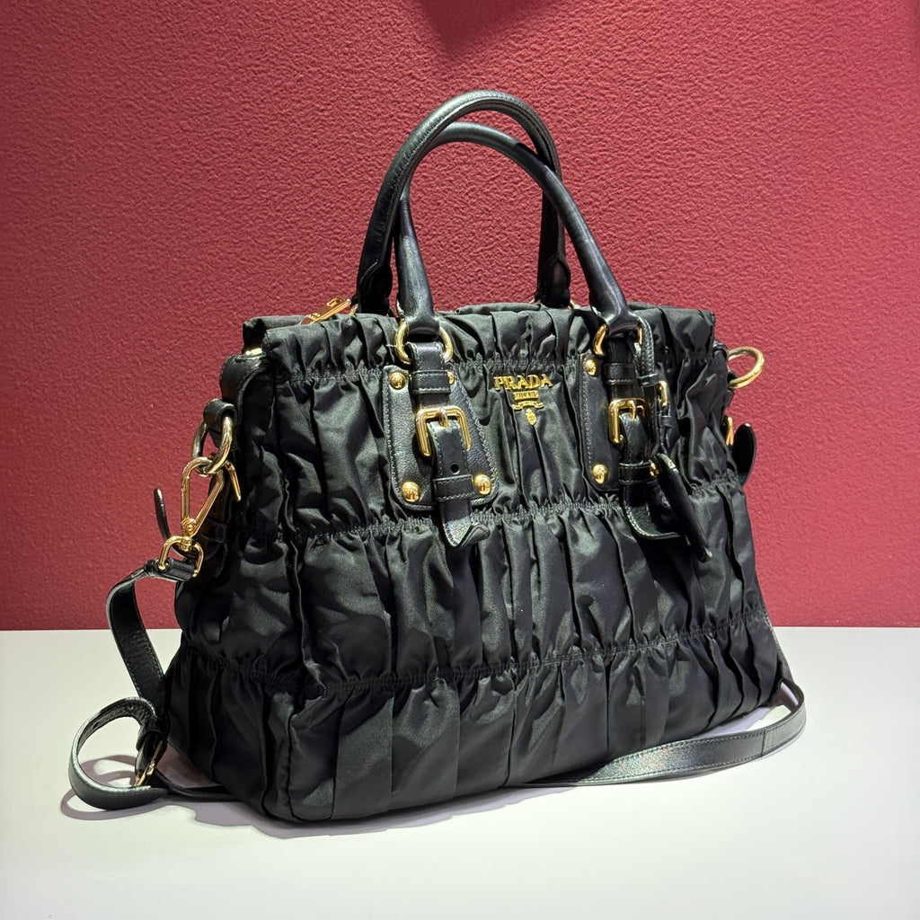 Prada Canvas Black Satchel