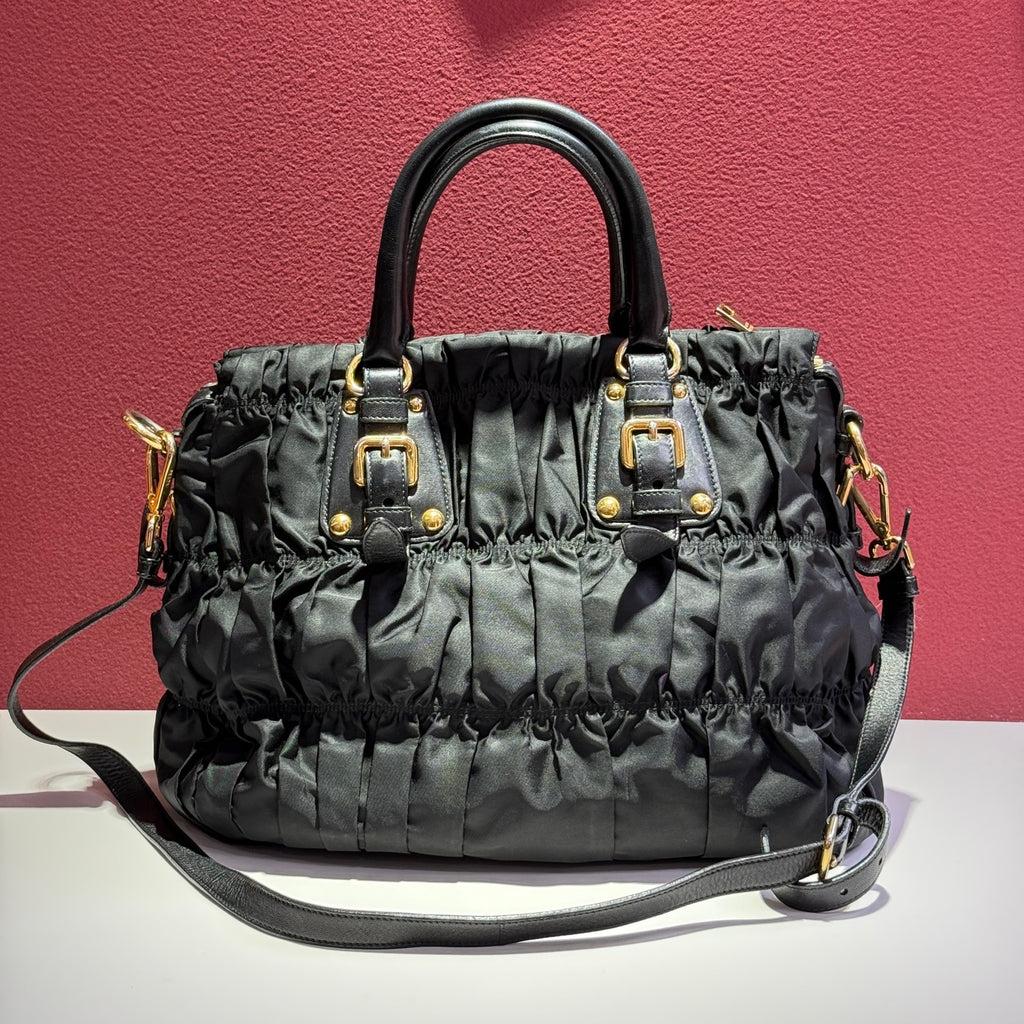 Prada Canvas Black Satchel