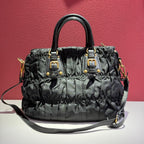 Prada Canvas Black Satchel
