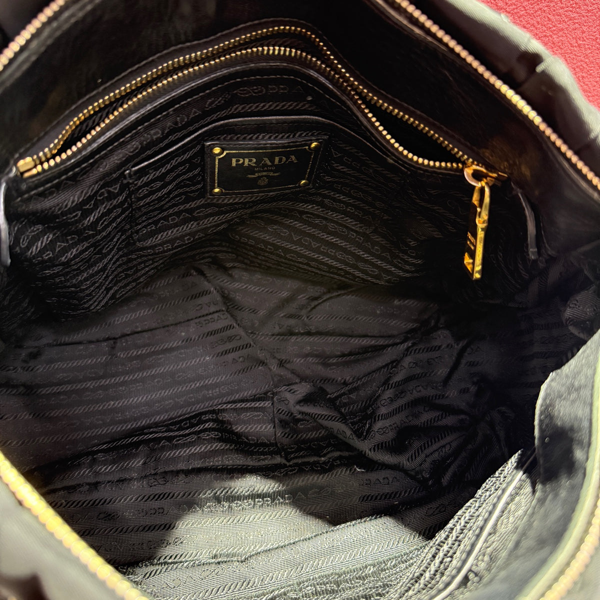 Prada Canvas Black Satchel