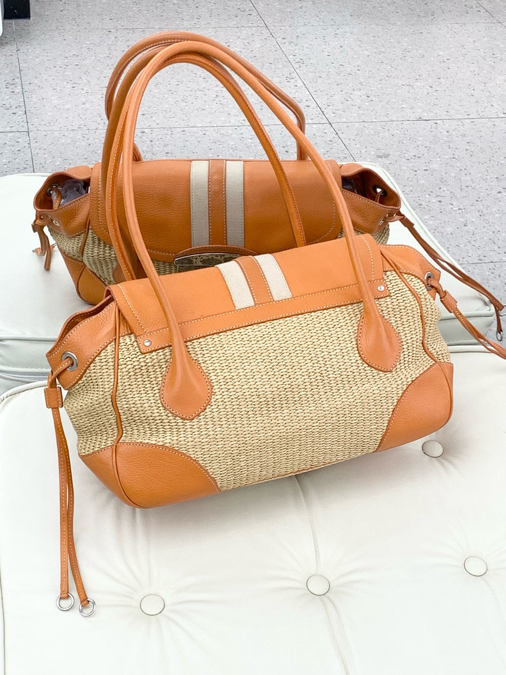 Prada Orange Satchel