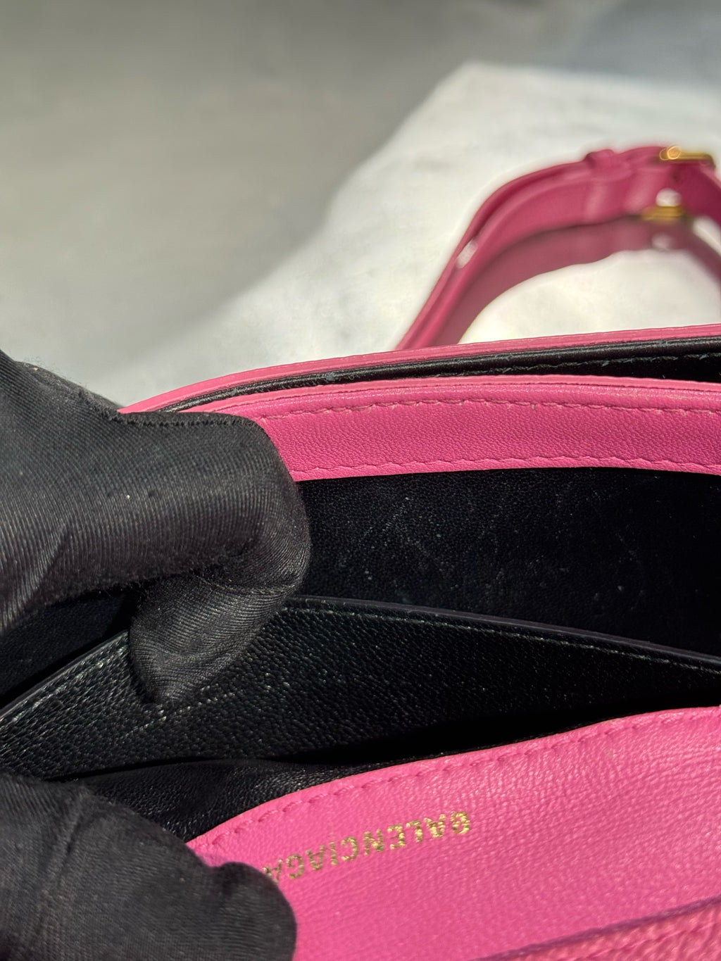 Balenciaga Pink Saddle Bag