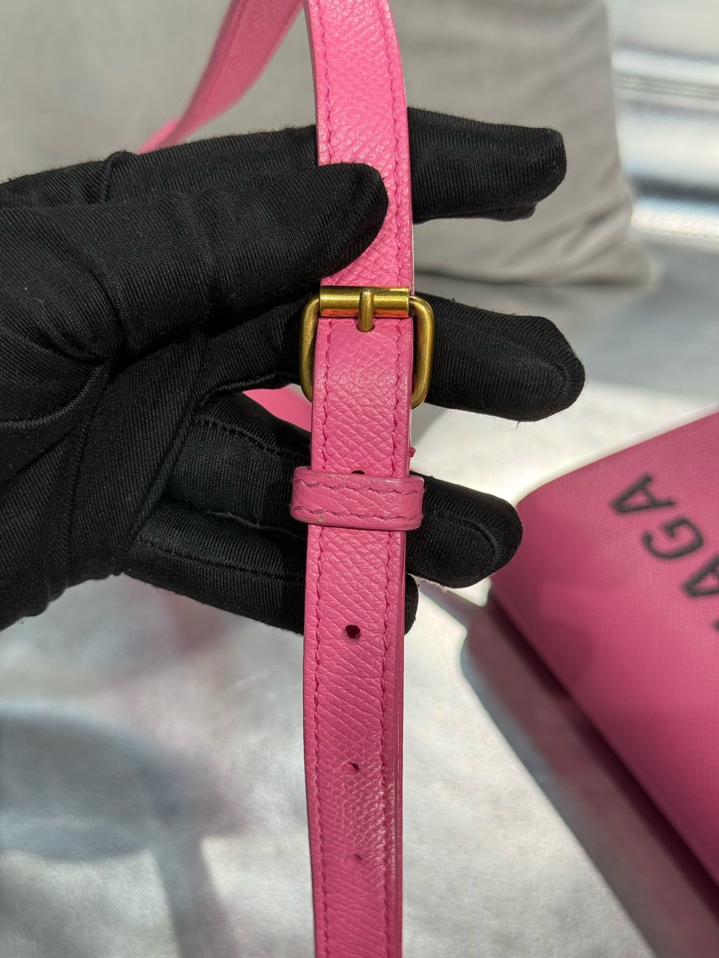 Balenciaga Pink Saddle Bag