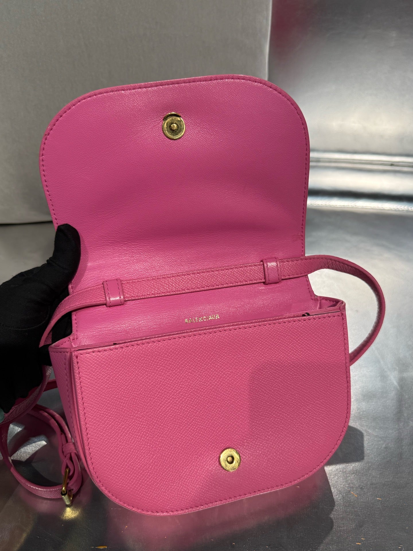 Balenciaga Pink Saddle Bag