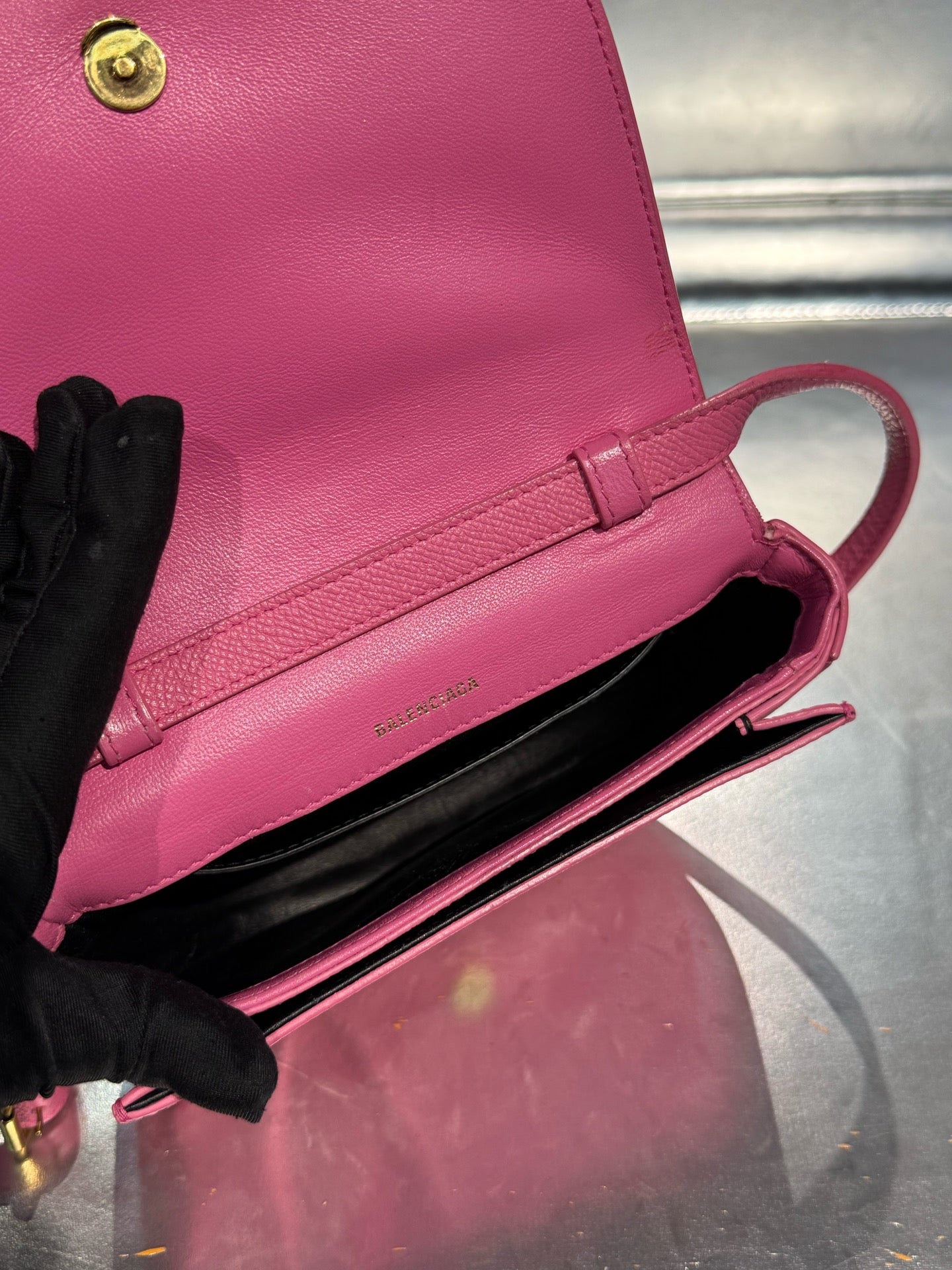 Balenciaga Pink Saddle Bag