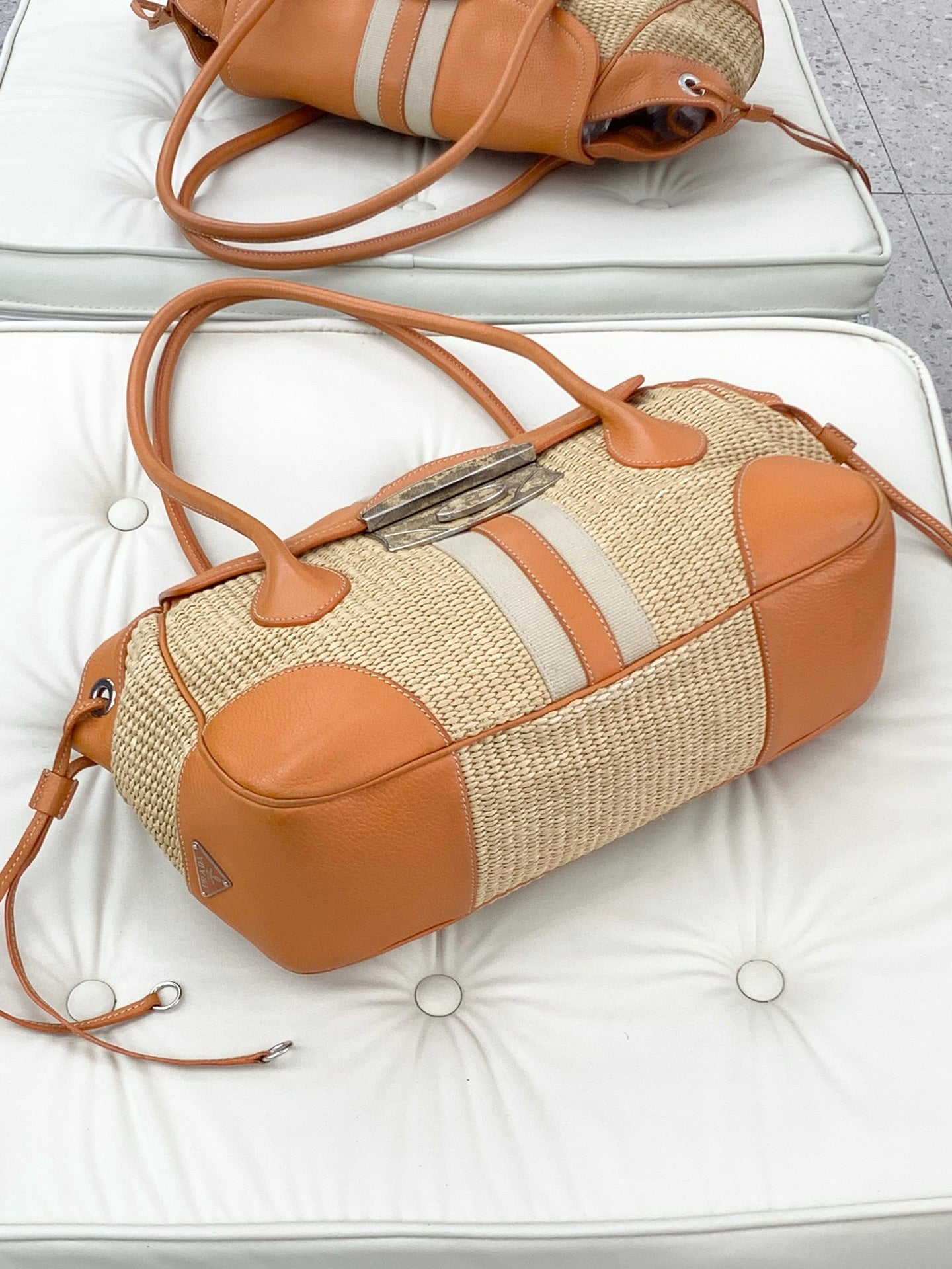 Prada Orange Satchel