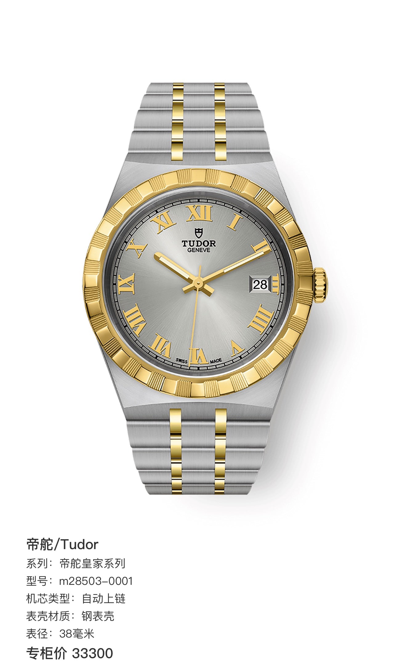 Tudor Tudor Royal Collection 38 millimeters m28503-0001