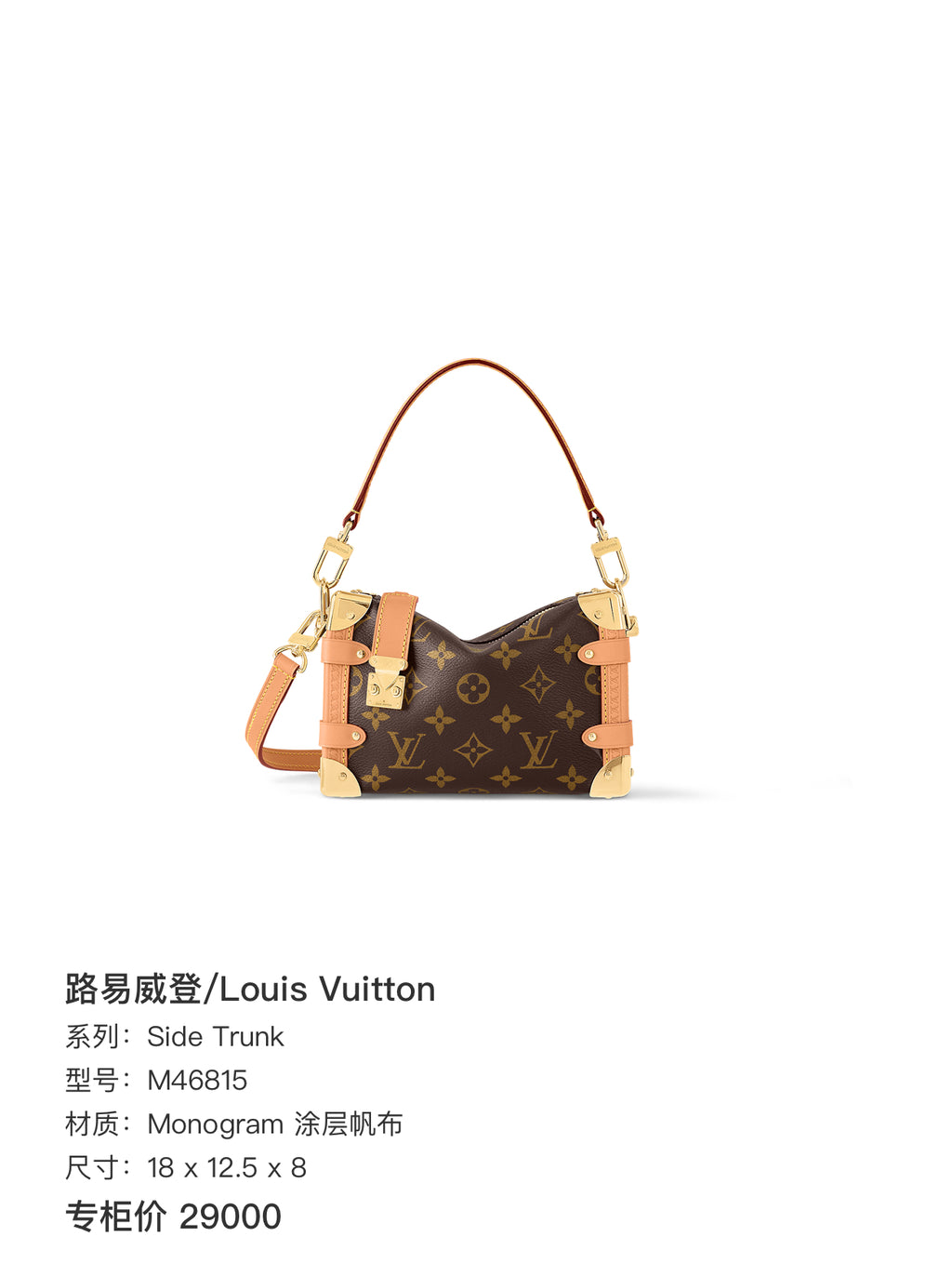 Louis Vuitton Side Trunk Shoulder Bag M46815