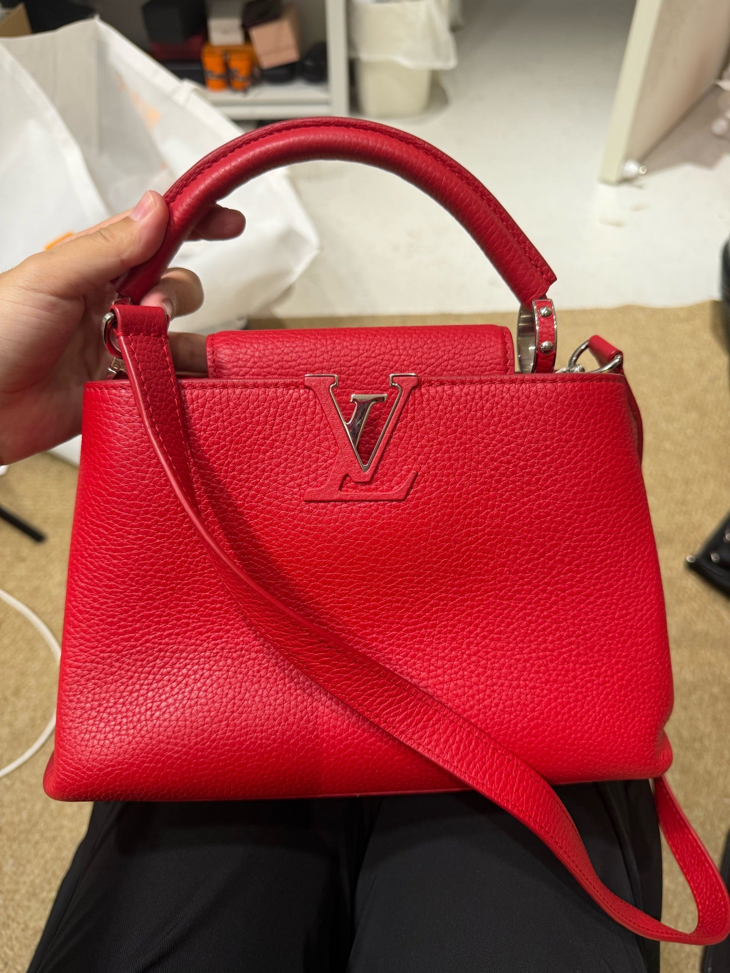 Louis Vuitton Red Satchel
