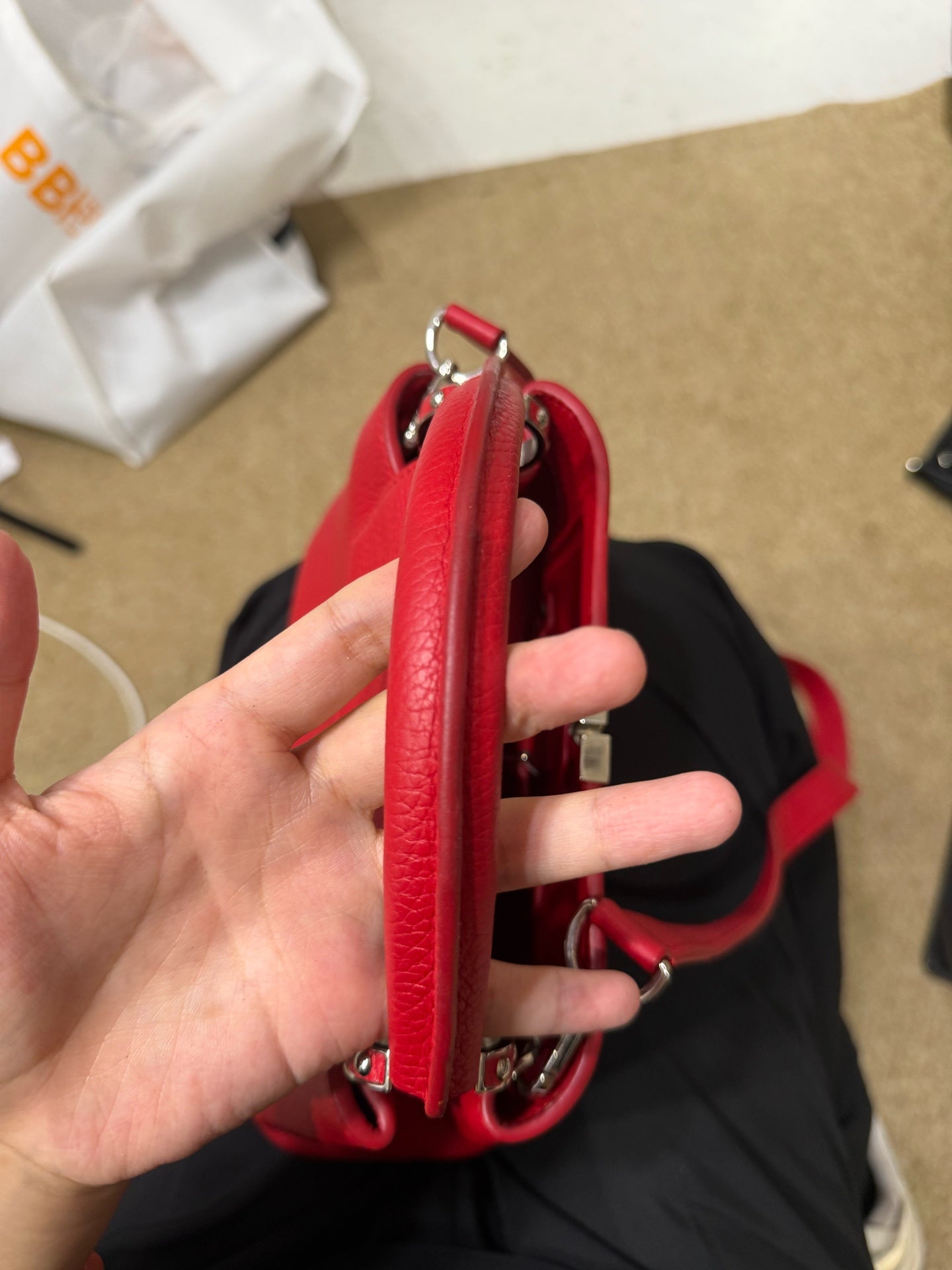 Louis Vuitton Red Satchel