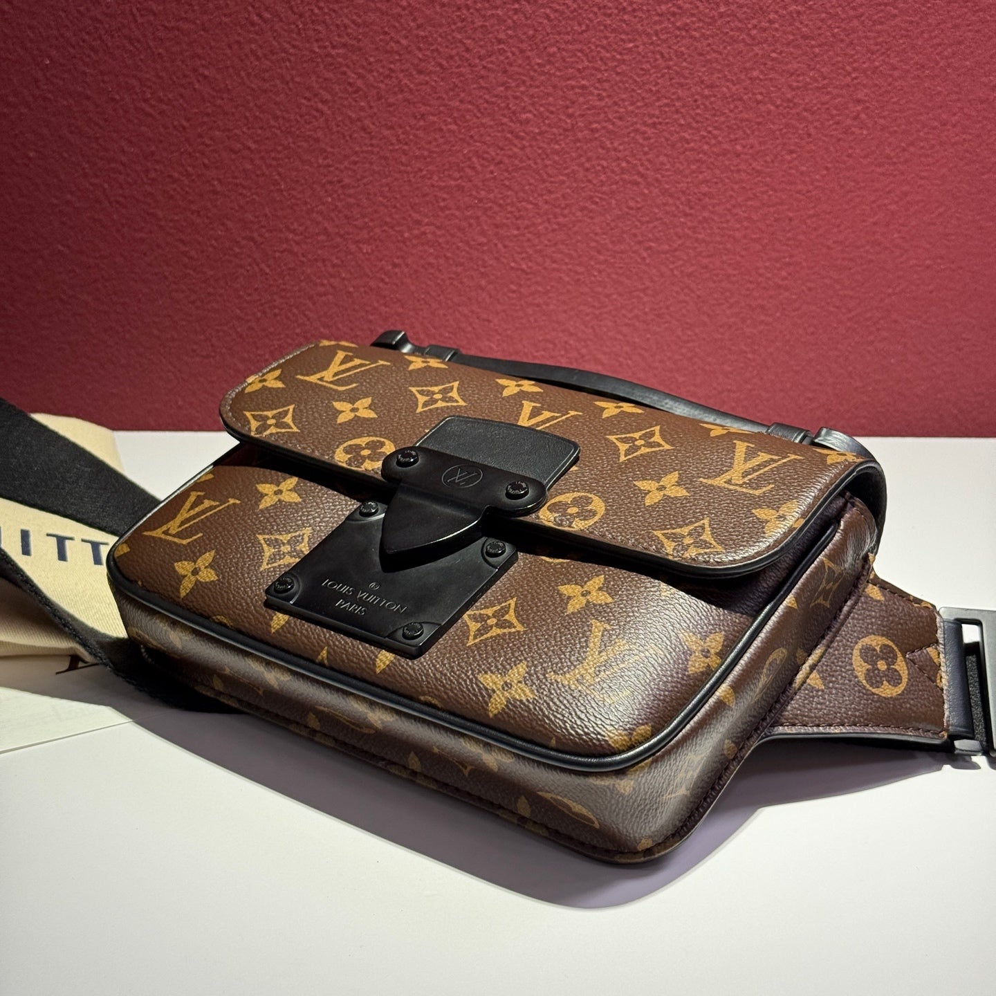 Louis Vuitton Canvas Sling Bag 21 x 15 x 4 M45807