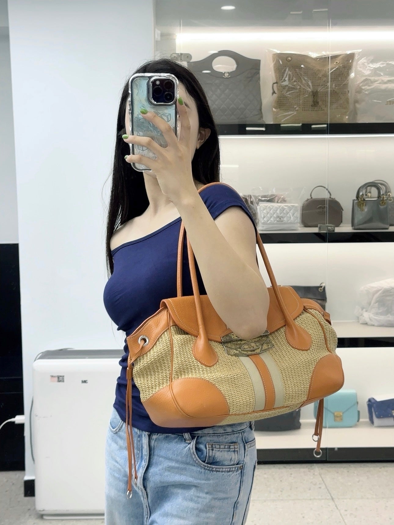 Prada Orange Satchel