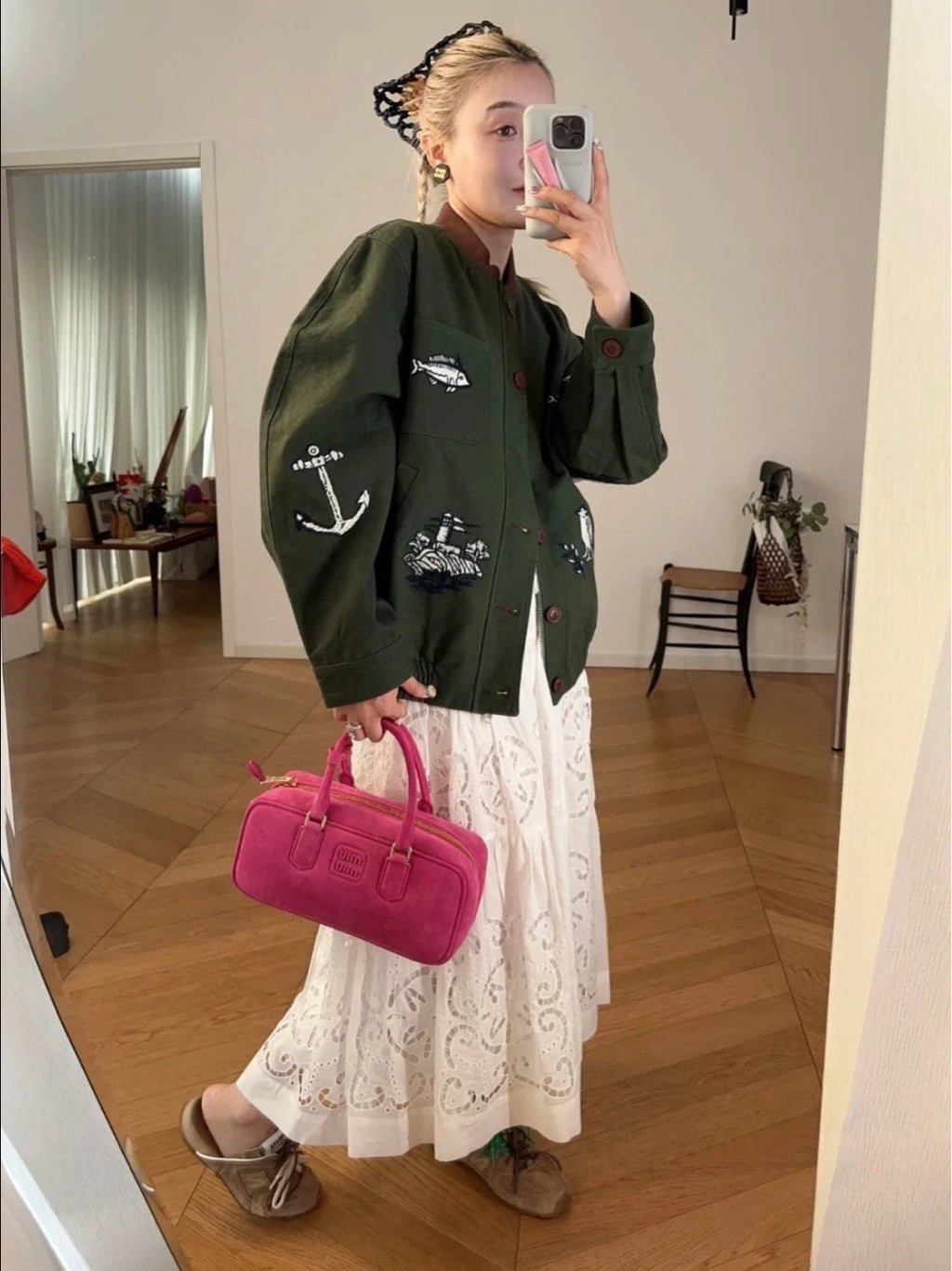 Miu Miu Alcantara Pink