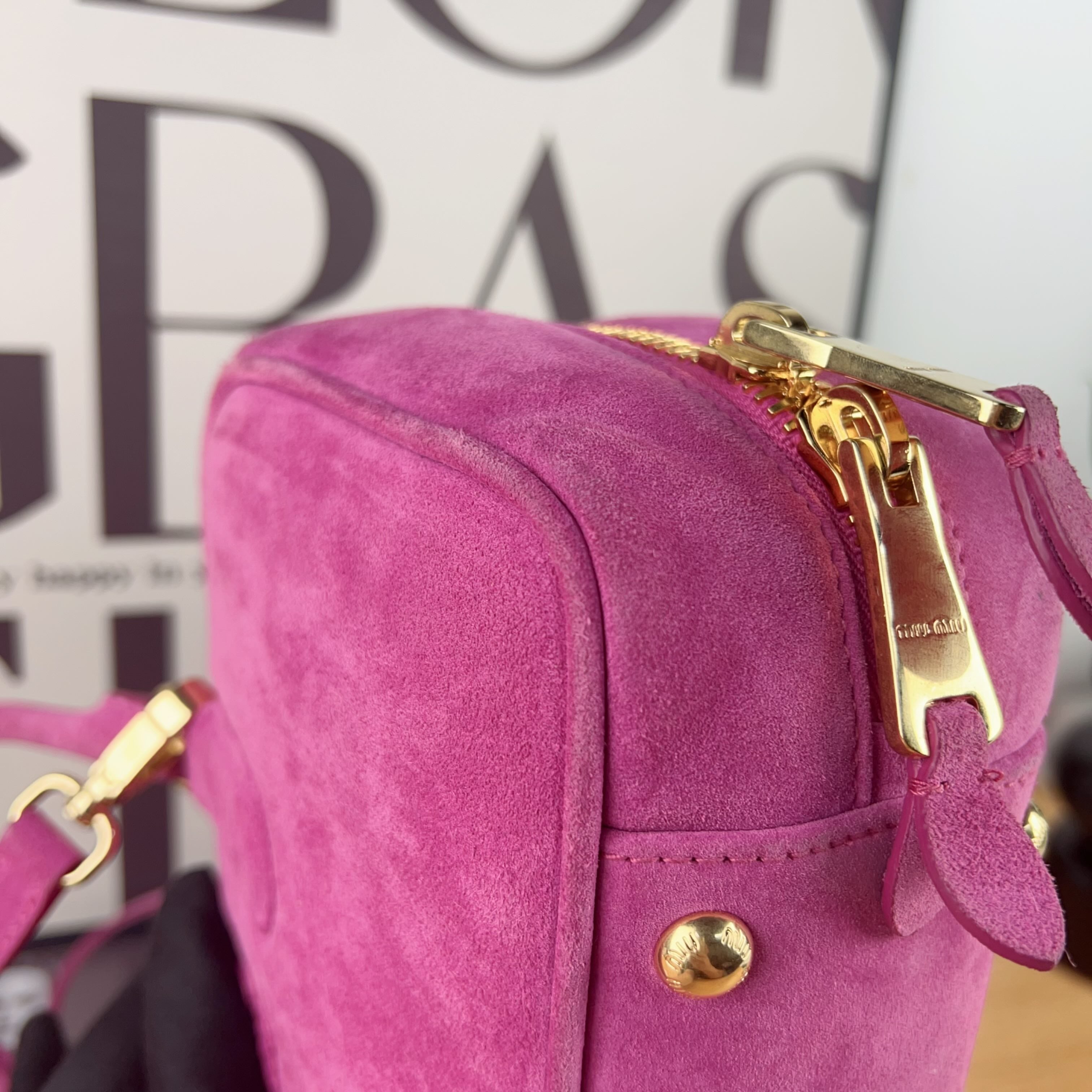 Miu Miu Alcantara Pink