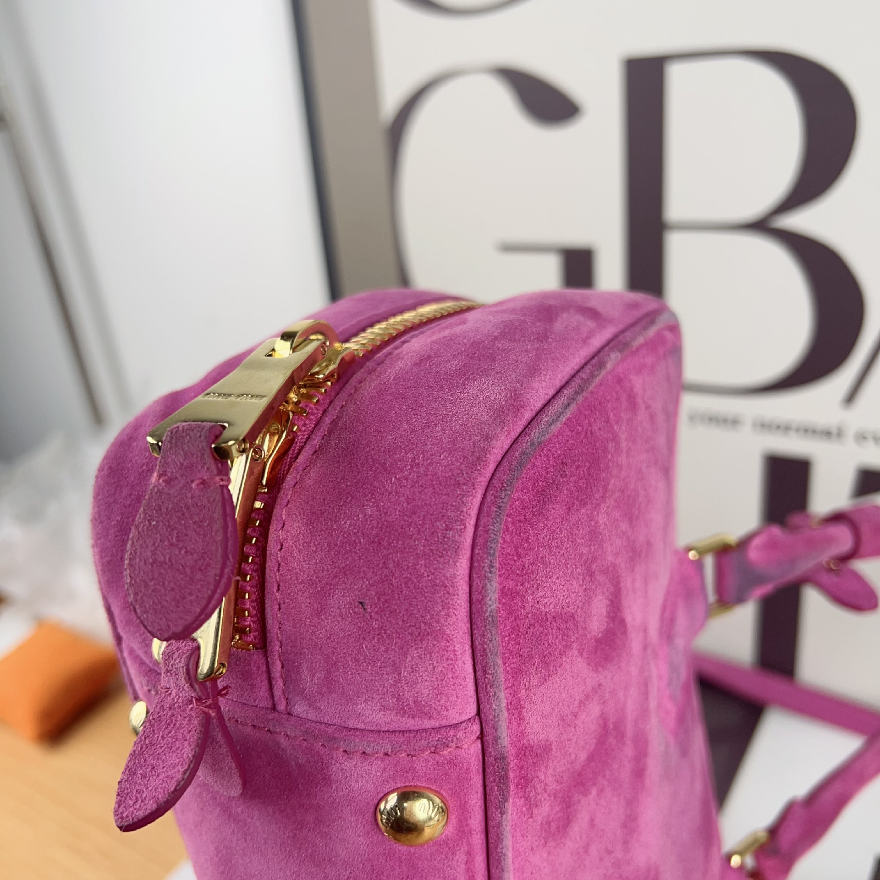 Miu Miu Alcantara Pink