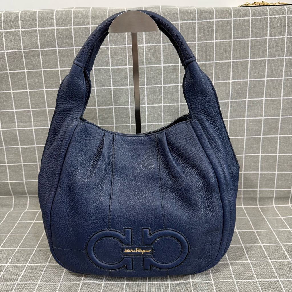 Salvatore Ferragamo Blue Shoulder Bag