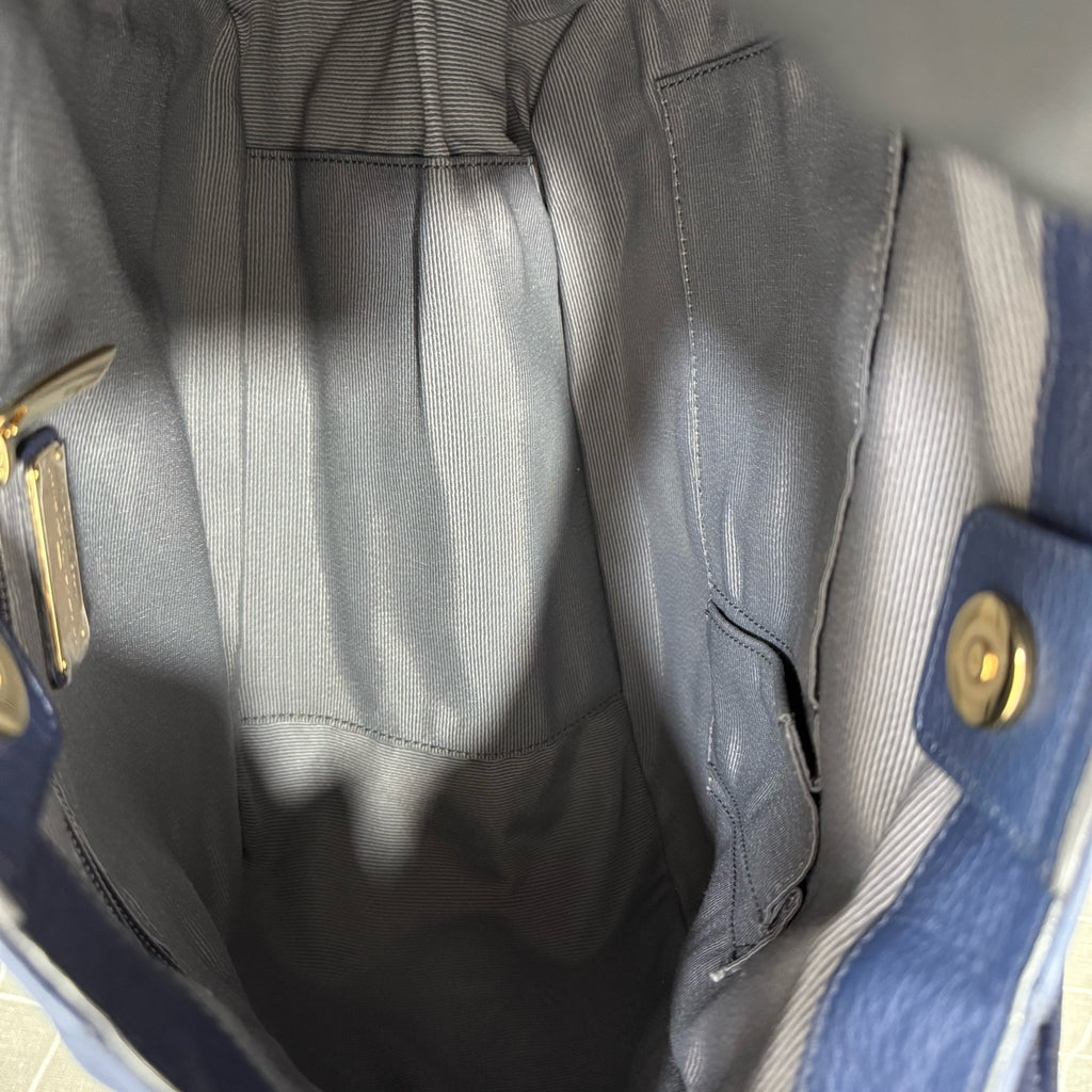 Salvatore Ferragamo Blue Shoulder Bag