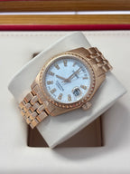 Longines White Automatic (self-winding) watch