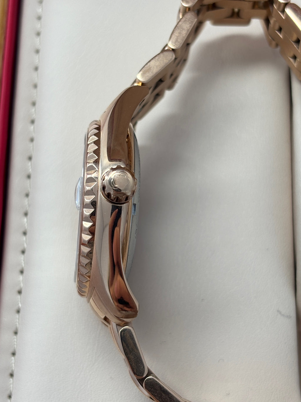 Longines White Automatic (self-winding) watch
