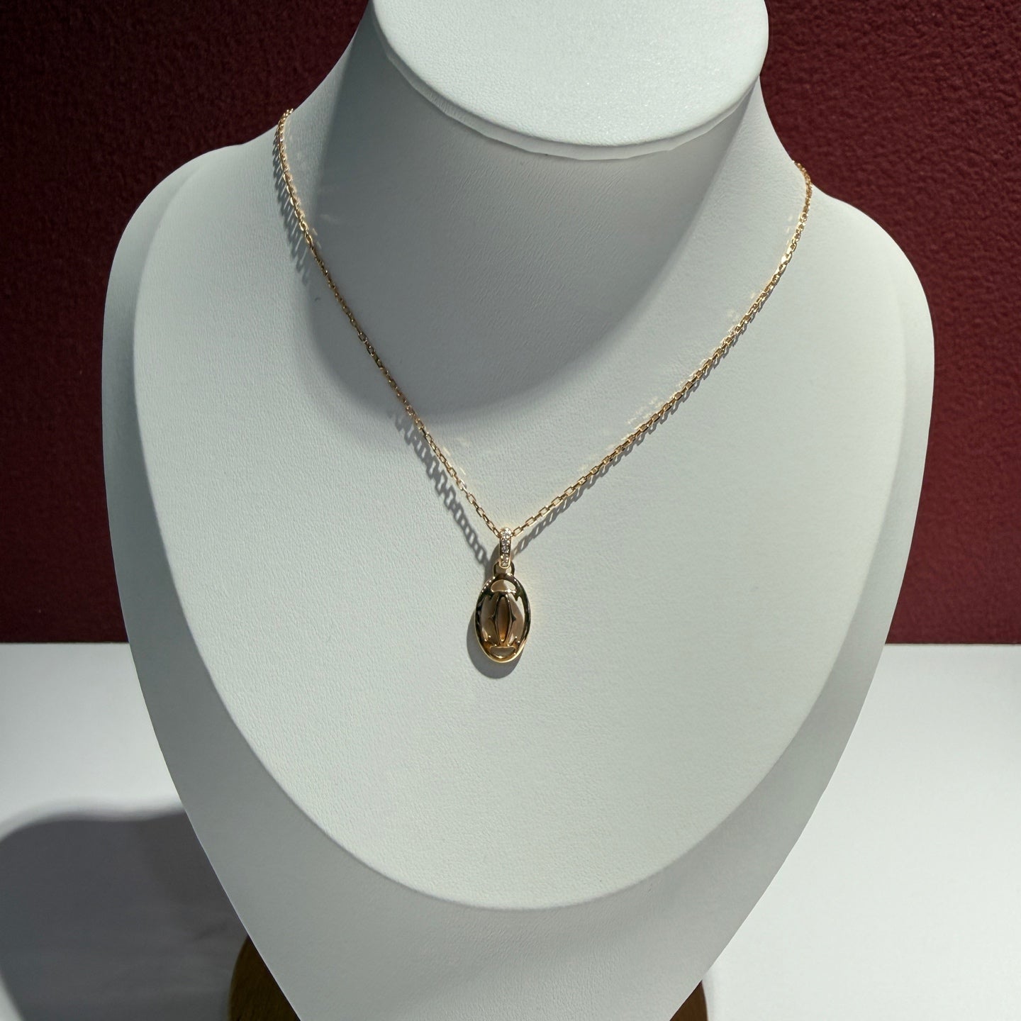 Cartier Logo necklace Rose gold Necklace B7219200
