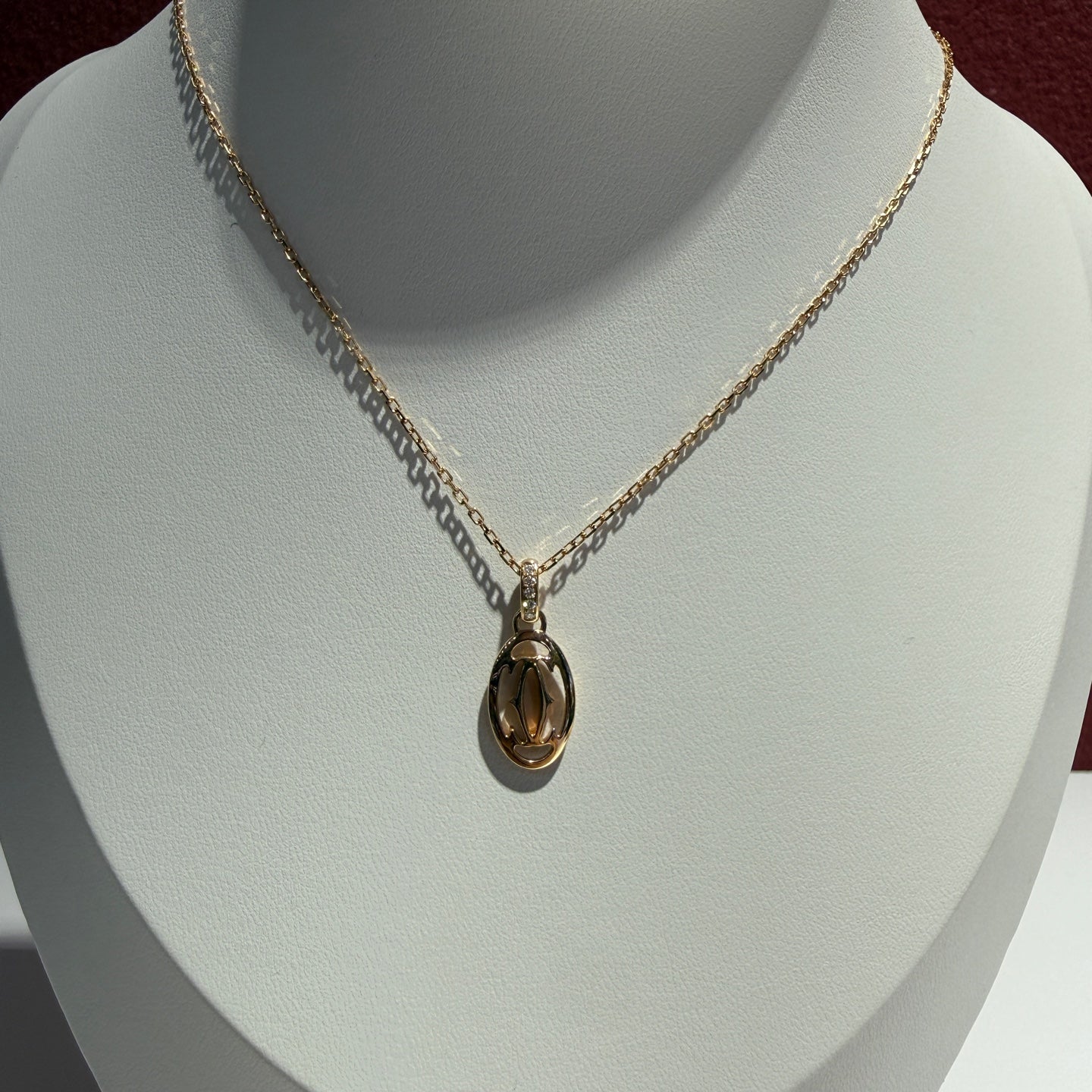 Cartier Logo necklace Rose gold Necklace B7219200