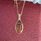 Cartier Logo necklace Rose gold Necklace B7219200