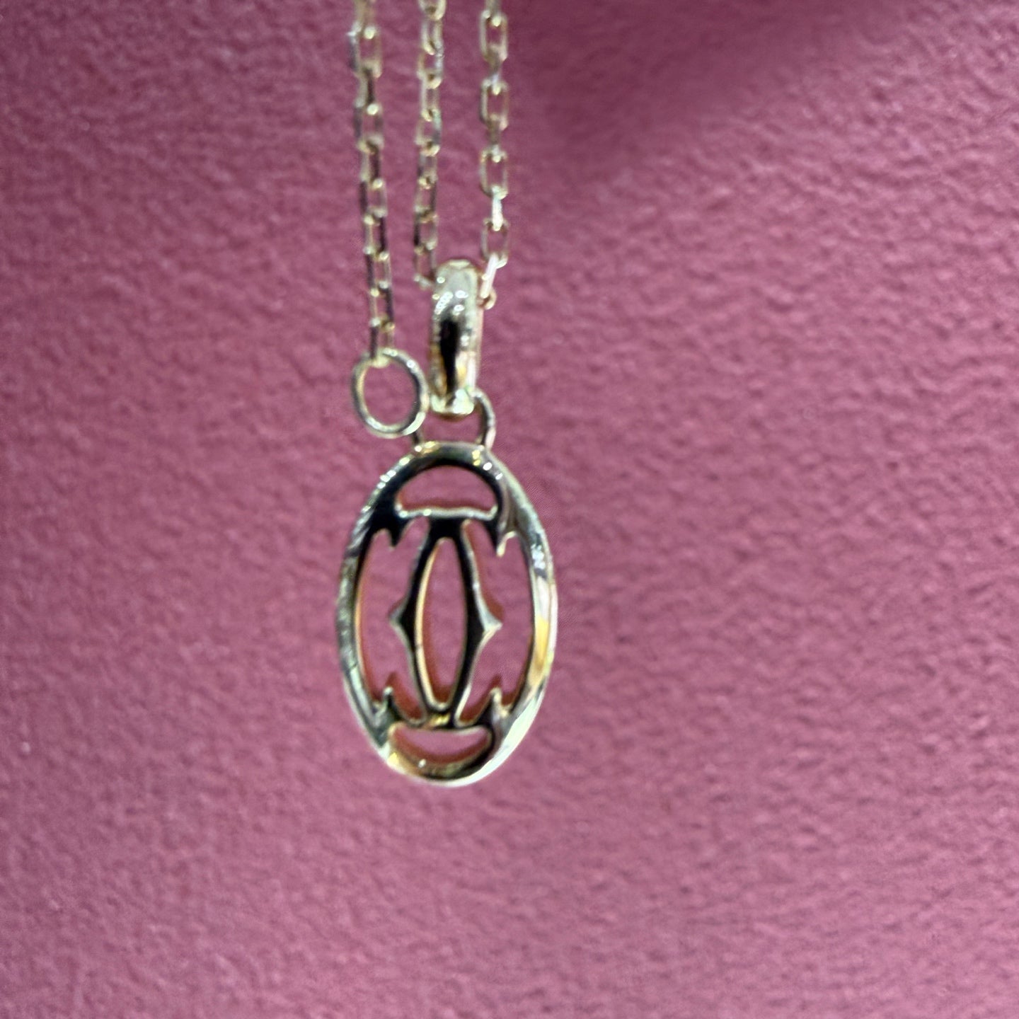 Cartier Logo necklace Rose gold Necklace B7219200