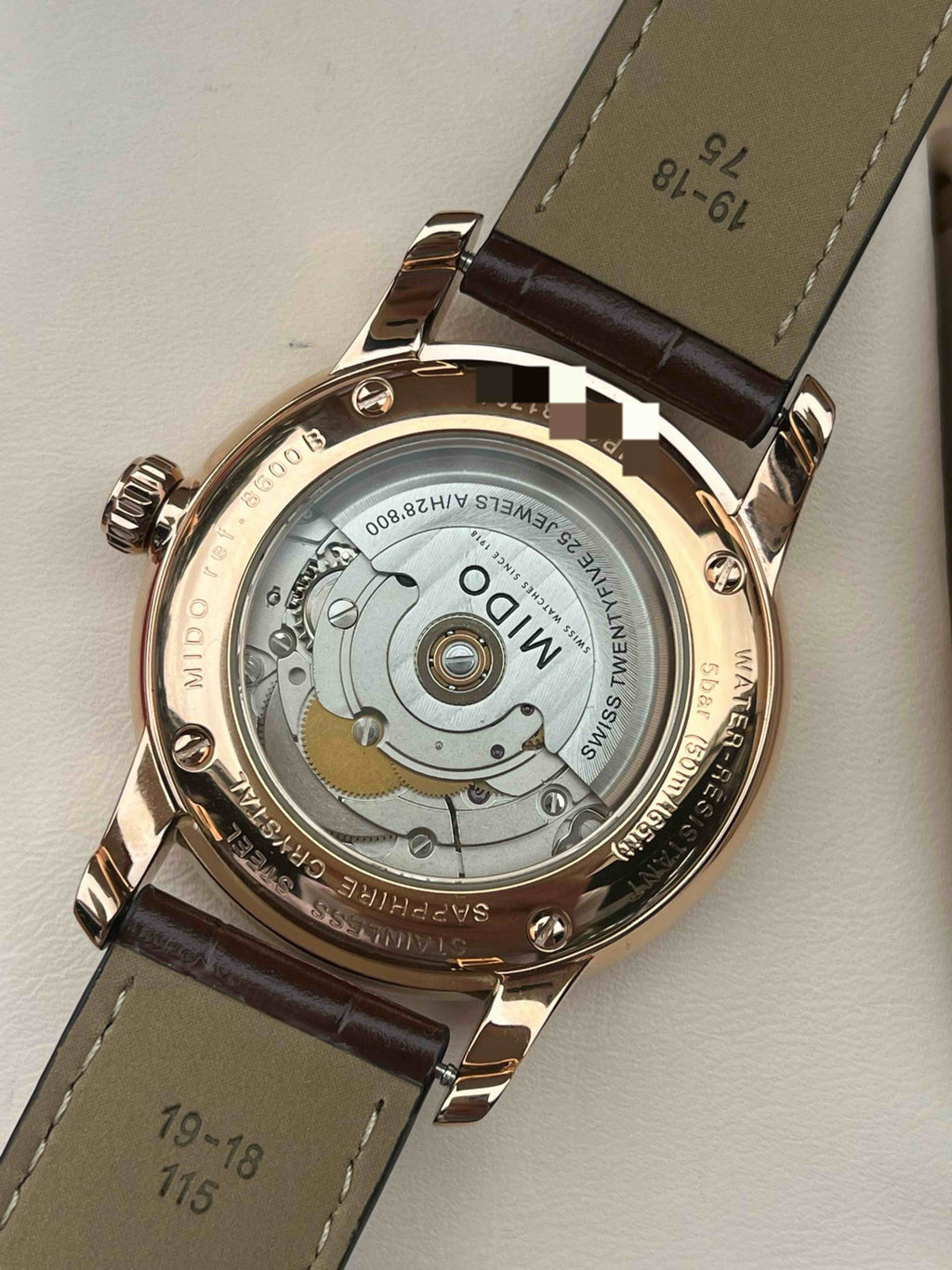 Mido Berenice Rose gold Automatic (self-winding) watch 38 millimeters M8600.3.10.4