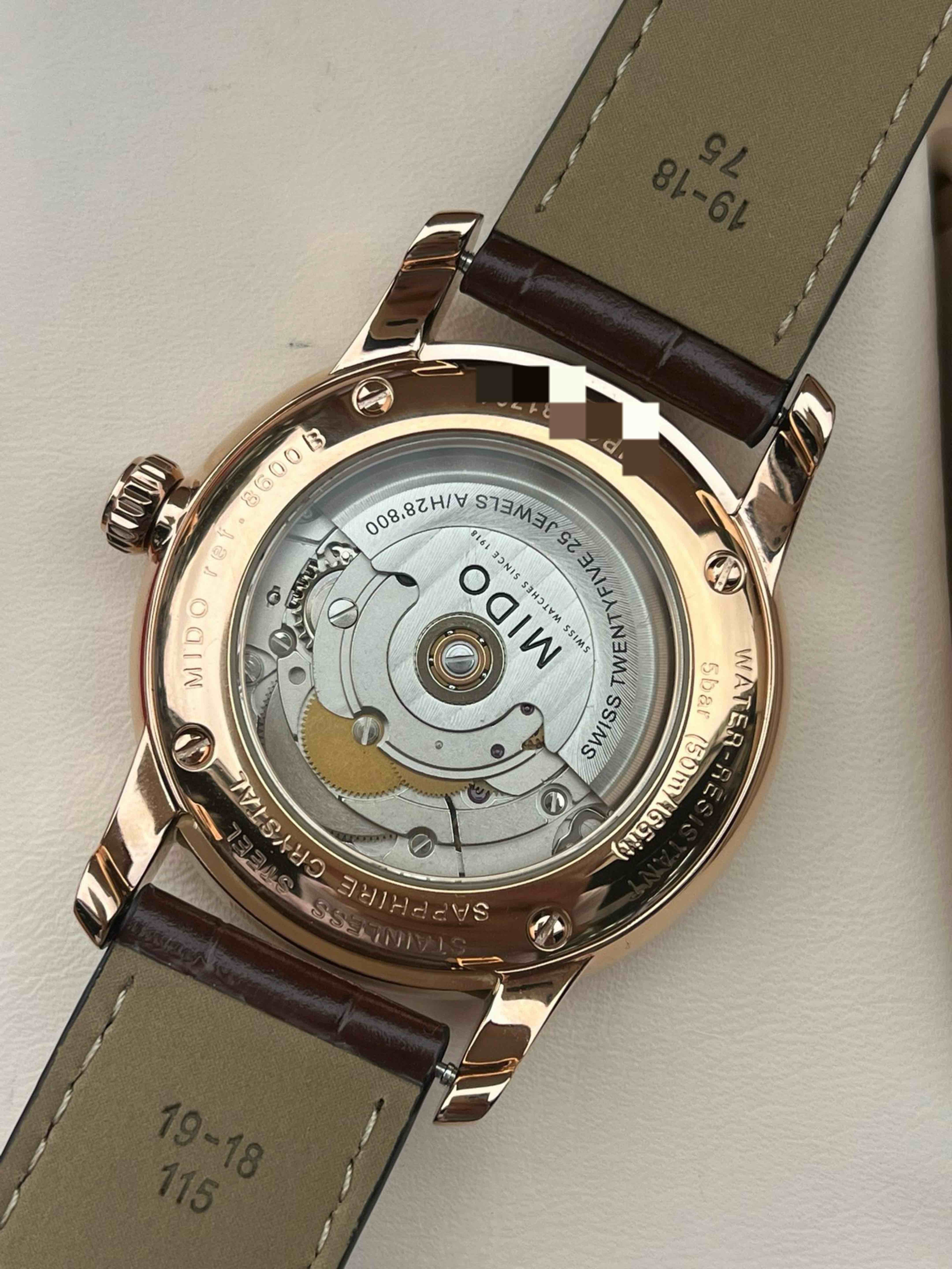 Mido Berenice Rose gold Automatic (self-winding) watch 38 millimeters M8600.3.10.4