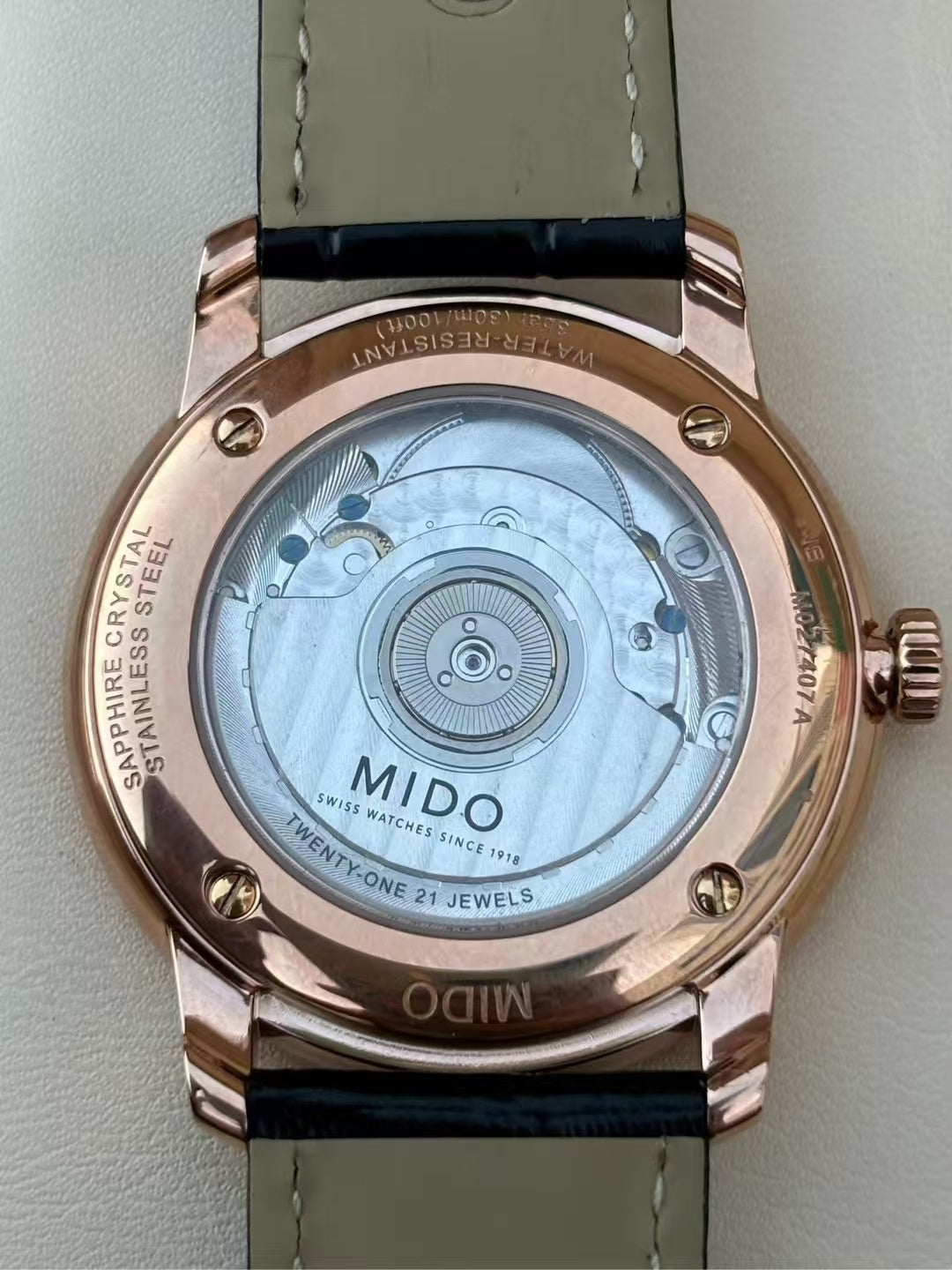 Mido Berenice Rose gold Automatic (self-winding) watch 39 millimeters M027.407.36.013.00