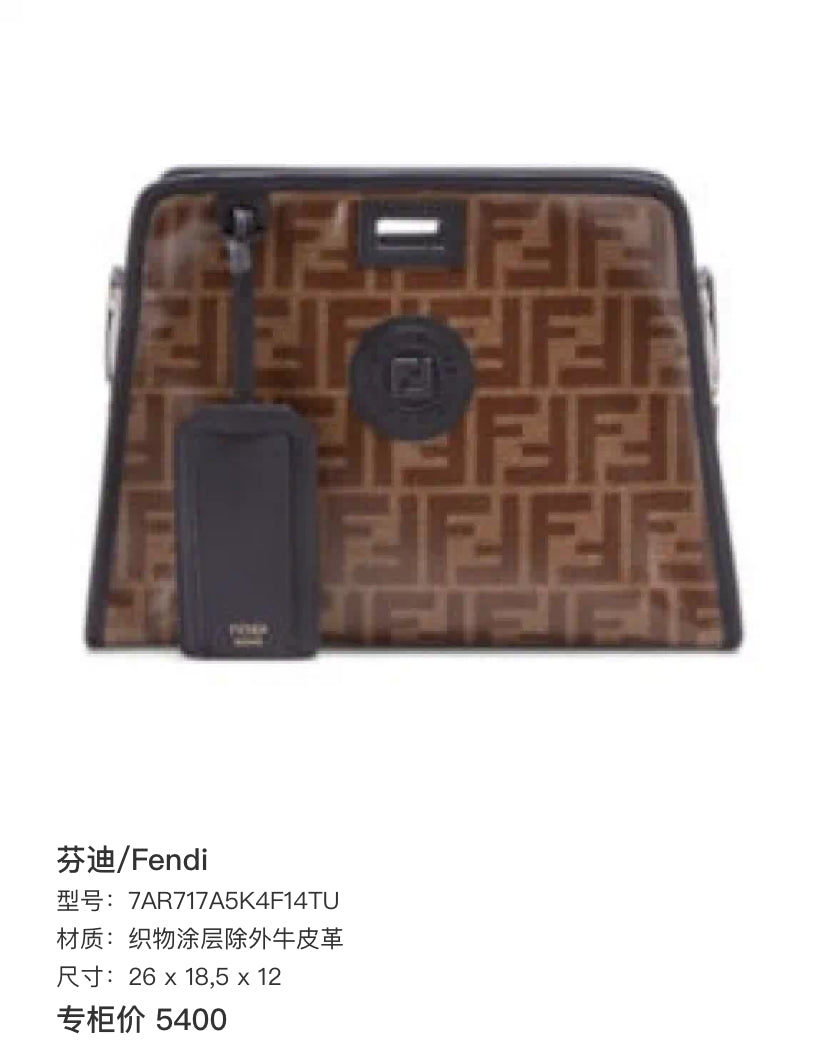 Fendi Leather 26 x 18,5 x 12 7AR717A5K4F14TU