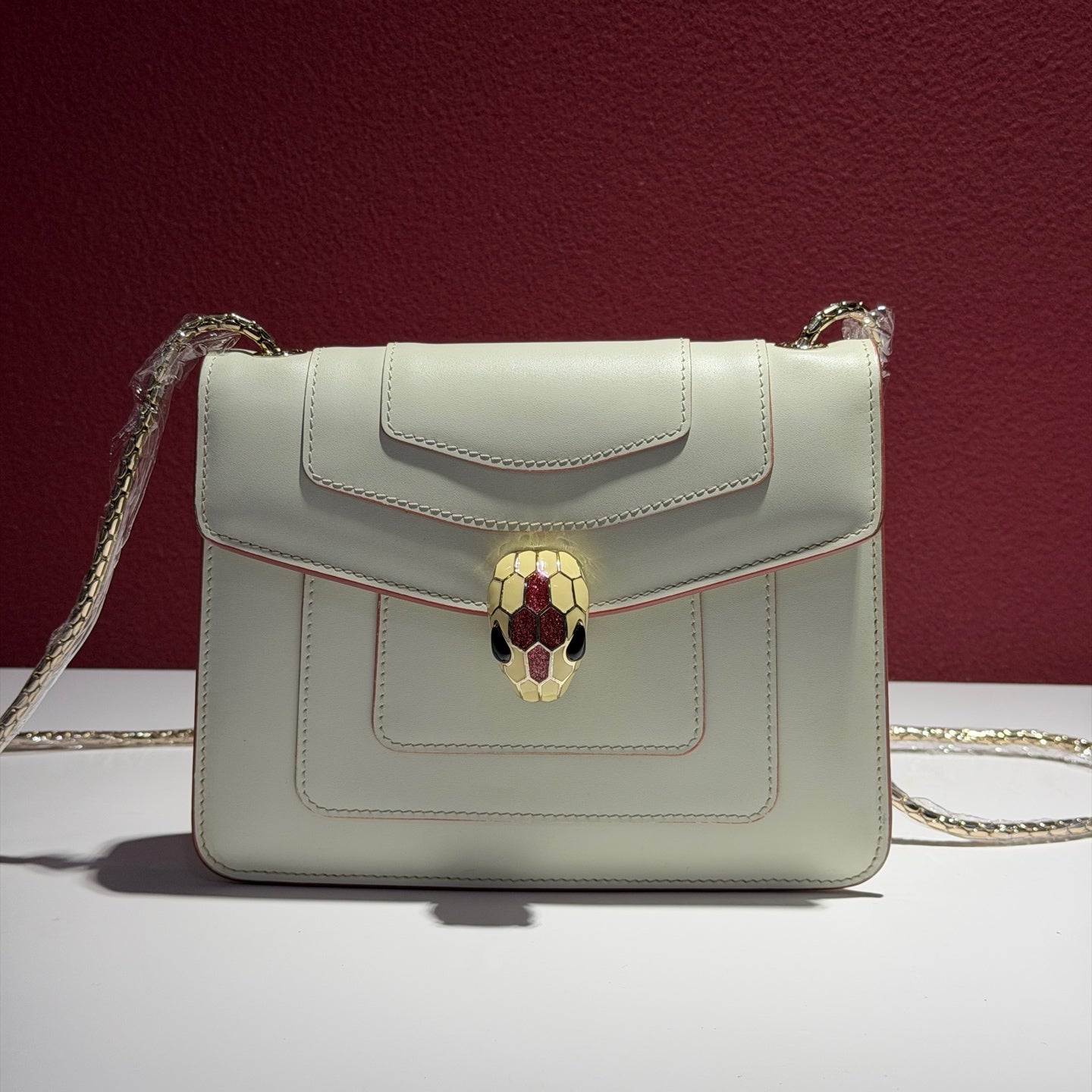 Bvlgari White Shoulder Bag