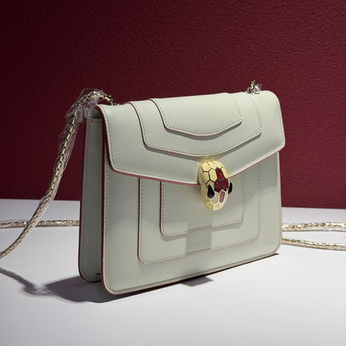Bvlgari White Shoulder Bag