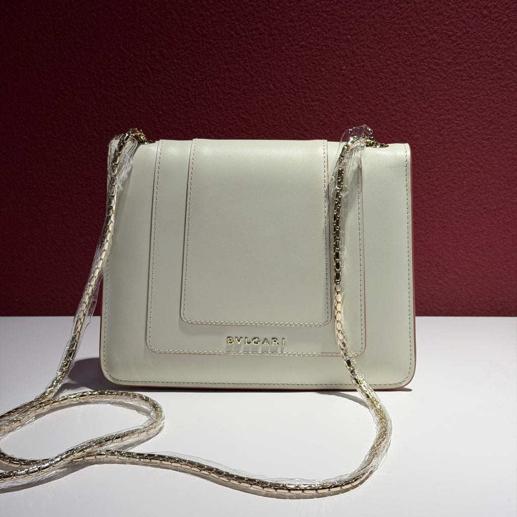 Bvlgari White Shoulder Bag