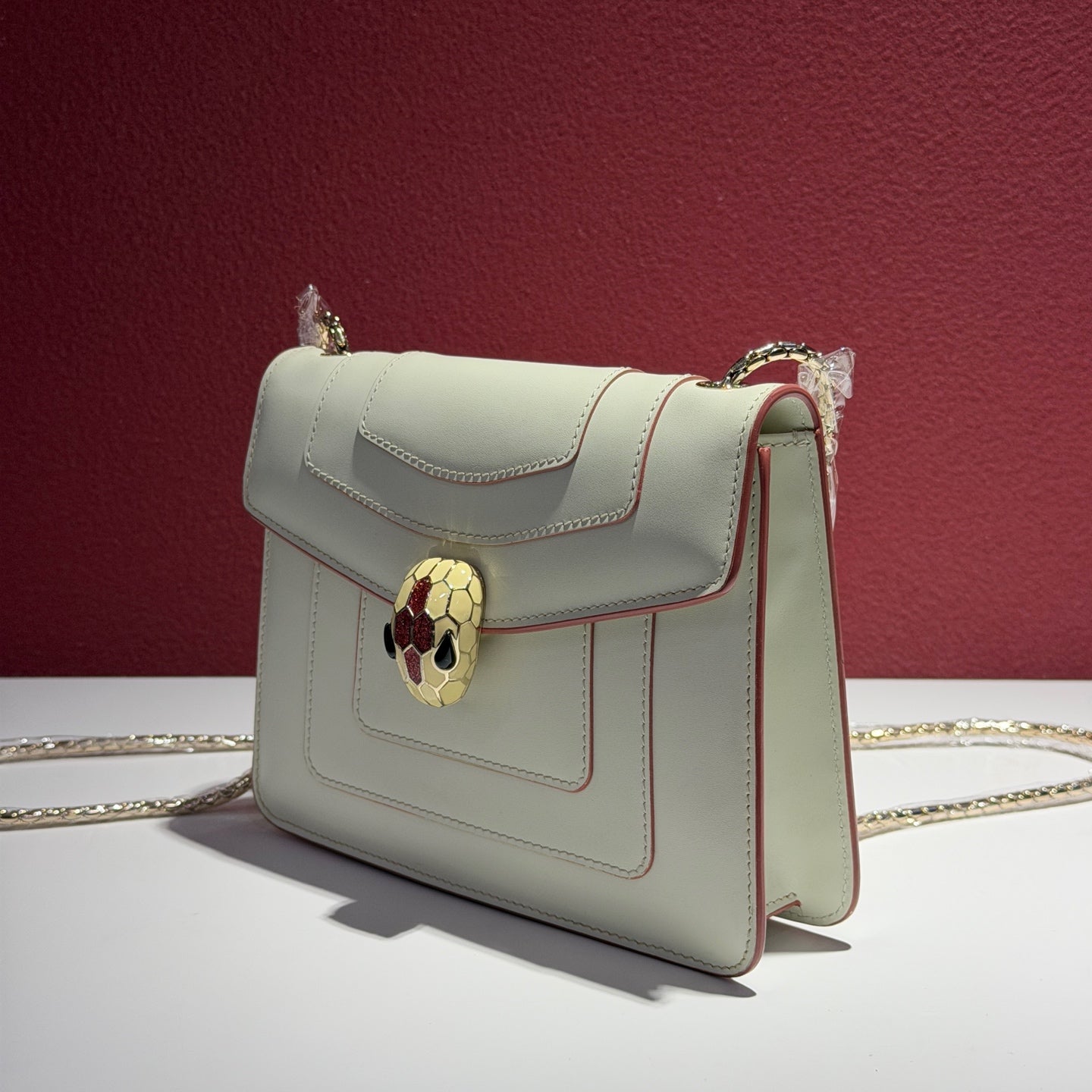 Bvlgari White Shoulder Bag