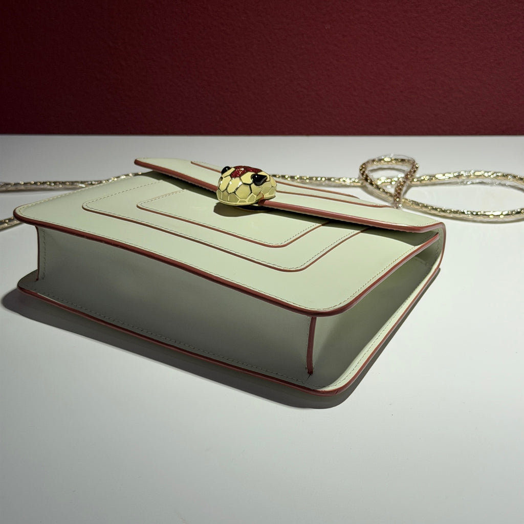 Bvlgari White Shoulder Bag