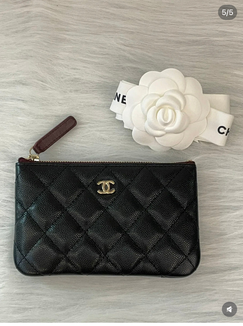 Chanel Classic Small Zipped Pouch Black AP4020Y33352C3906
