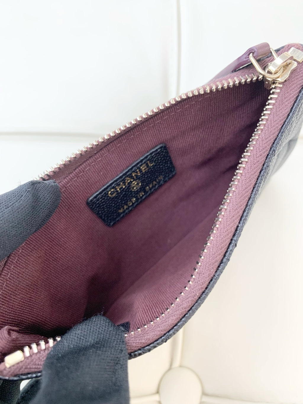 Chanel Classic Small Zipped Pouch Black AP4020Y33352C3906