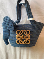 Loewe Paula's Ibiza Blue Shoulder Bag A223T37X08-8798
