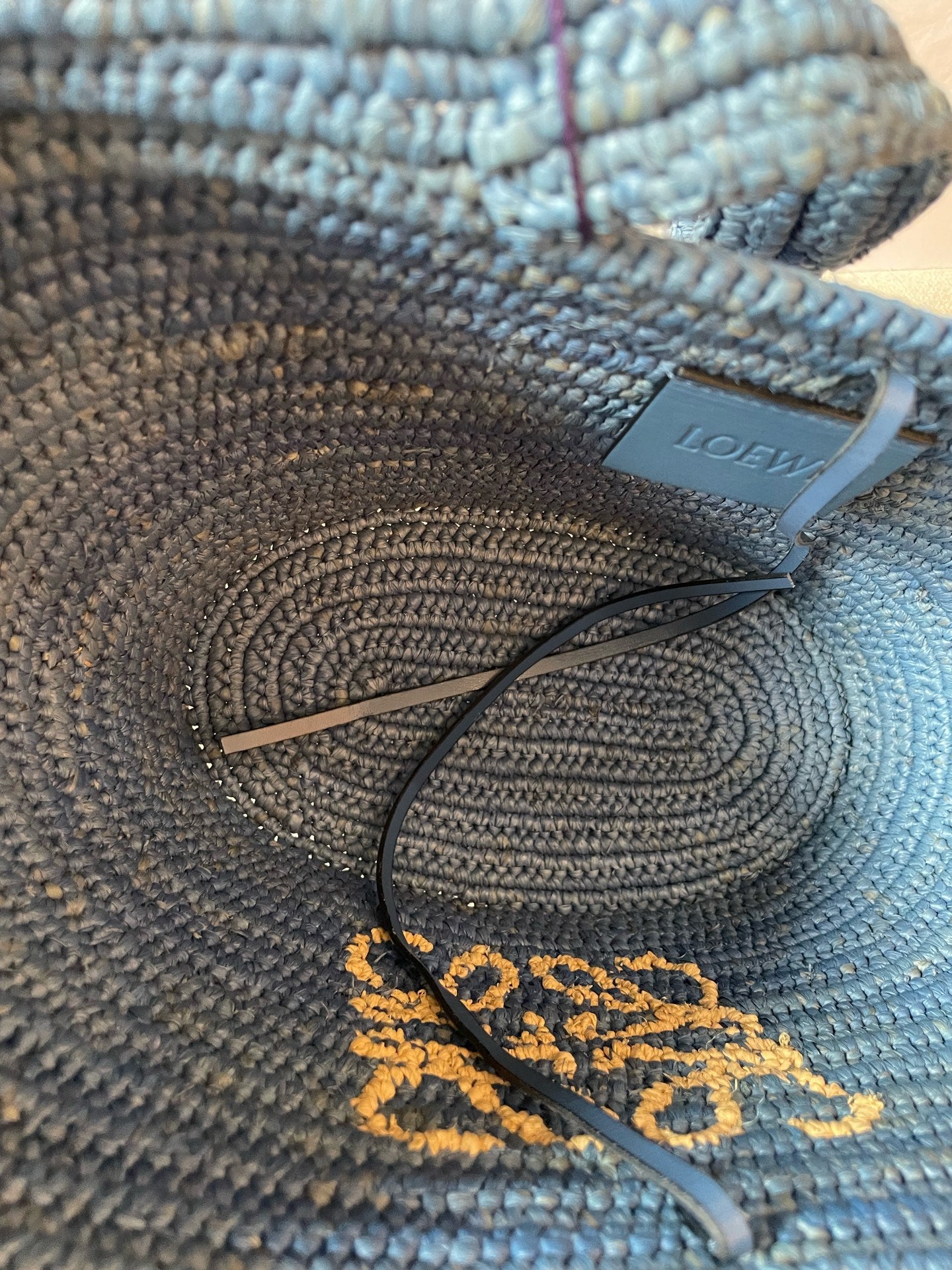 Loewe Paula's Ibiza Blue Shoulder Bag A223T37X08-8798
