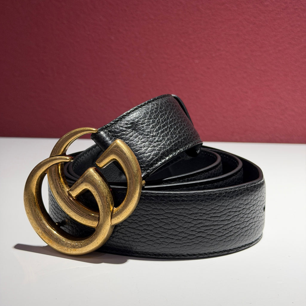 Gucci Leather Black Belt