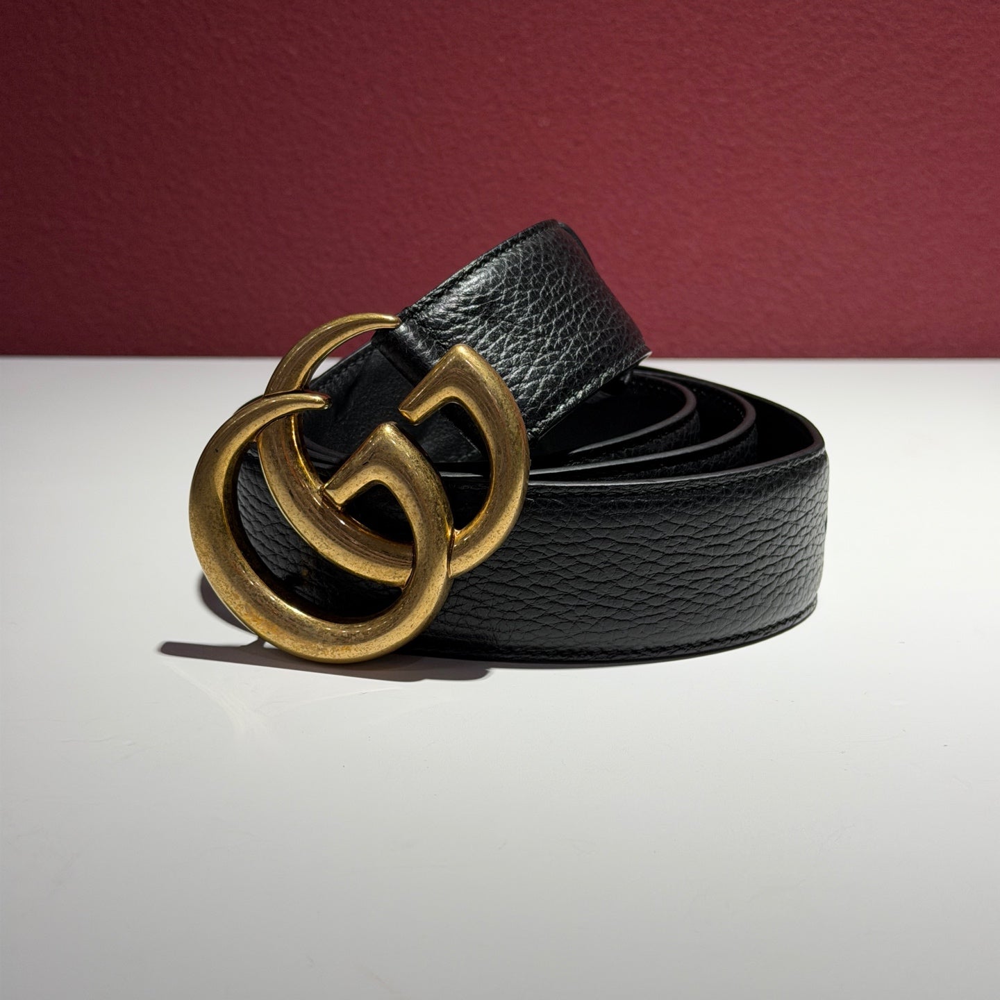 Gucci Leather Black Belt