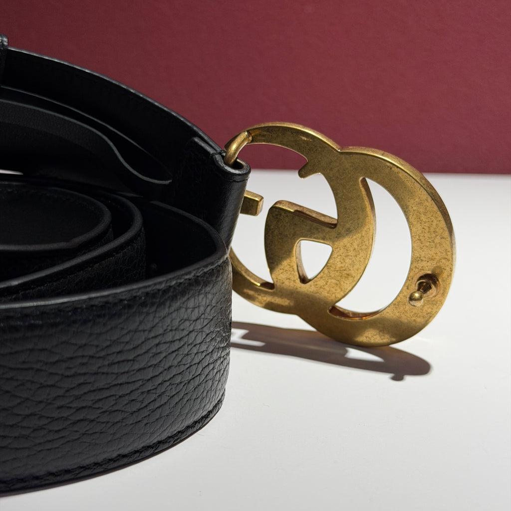 Gucci Leather Black Belt