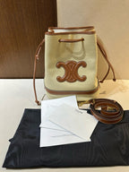 Celine Canvas Bucket & Drawstring Bag