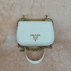 Prada Leather Beige Crossbody