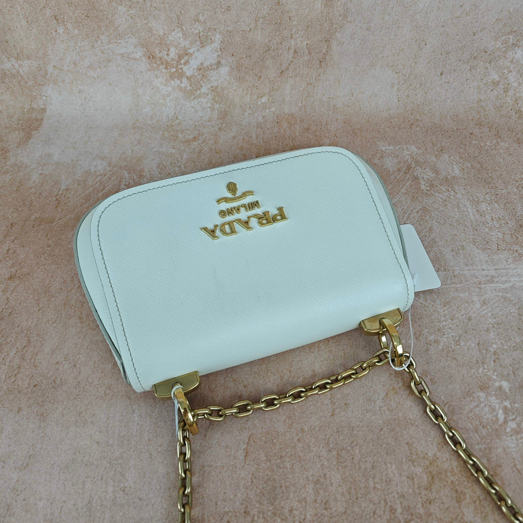 Prada Leather Beige Crossbody
