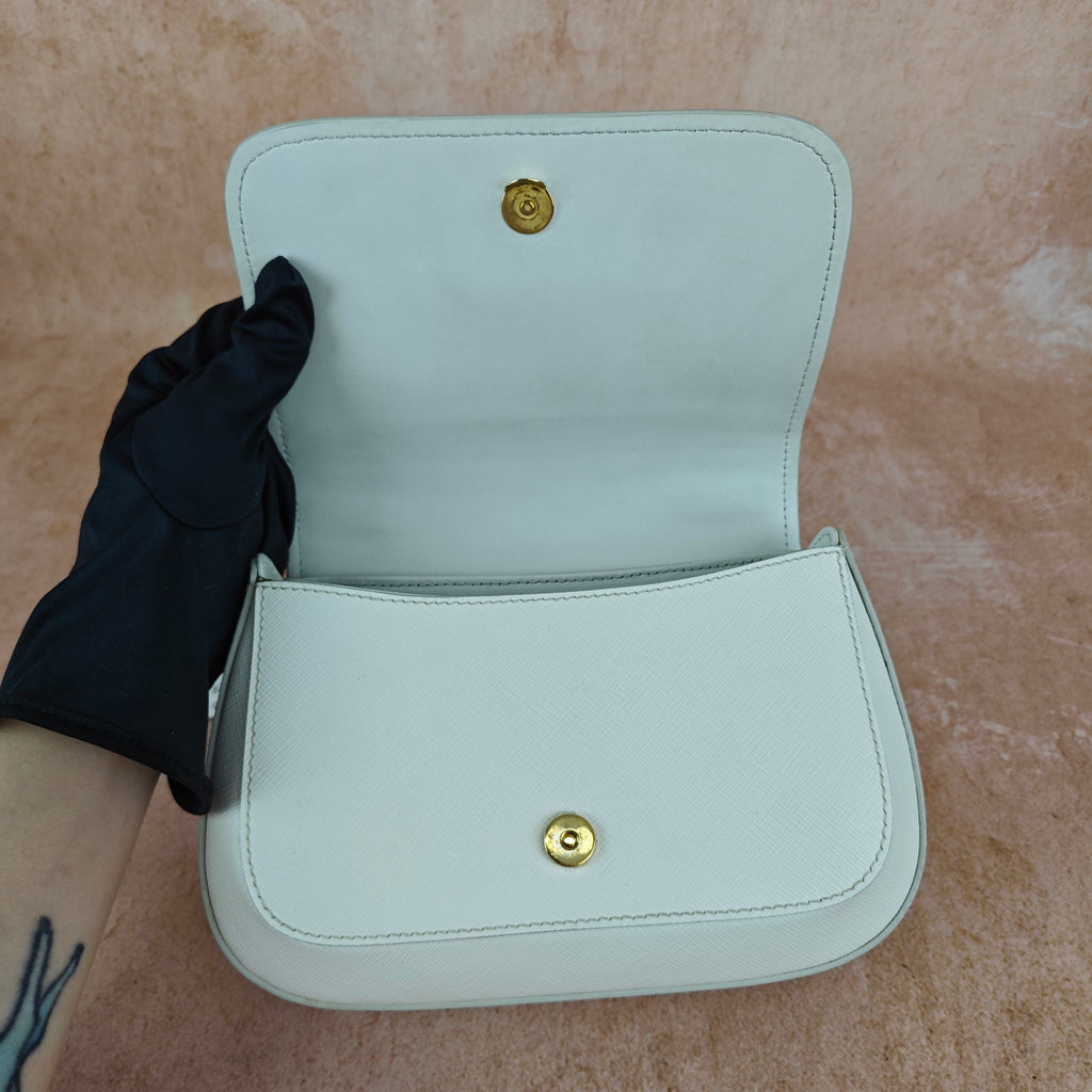 Prada Leather Beige Crossbody
